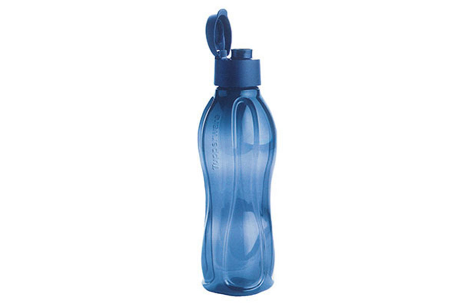 Эко-бутылка 500 мл с клапаном темно-синяя