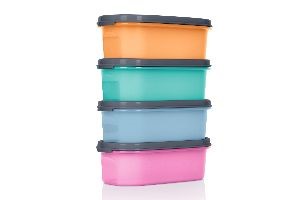 Компактусы овальные цветные 500 мл 4 шт.