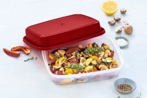 Маринадница с красной крышкой
