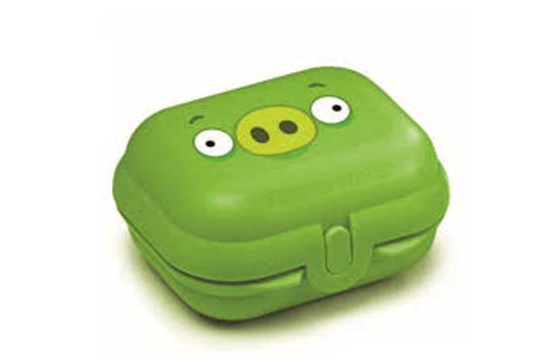 Ланч бокс Angry Birds зеленый