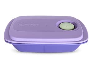 Емкость с разделителем для СВЧ печи сиреневая 1л